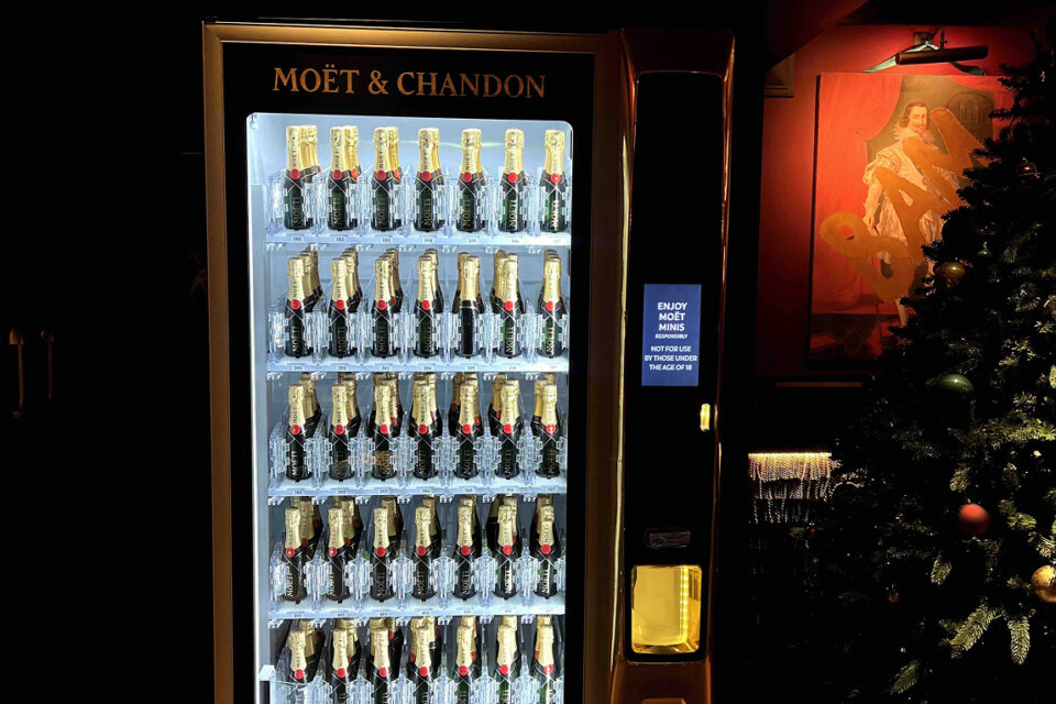 Moet vending machine